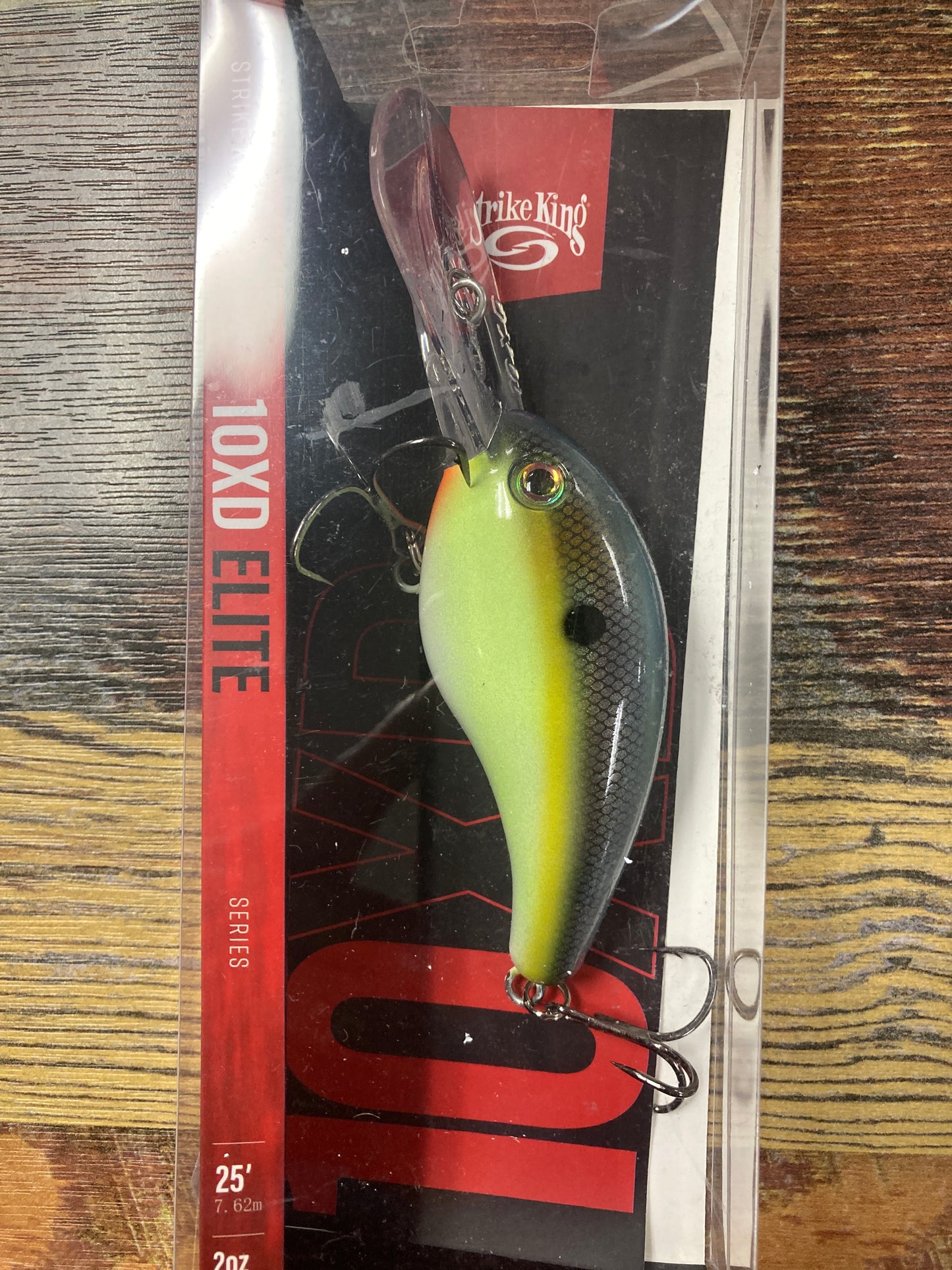 Strike King 10 XD Chartreuse Sexy Shad