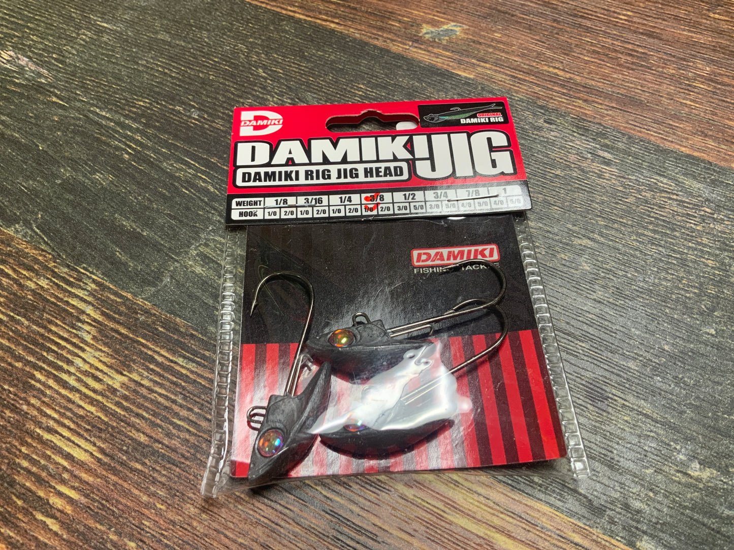 Damiki Rig Jig Head 3/8 oz. 1/0 Natural