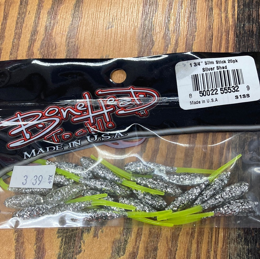 Bone Head Slim Stick 1-3/4" Sliver Shad