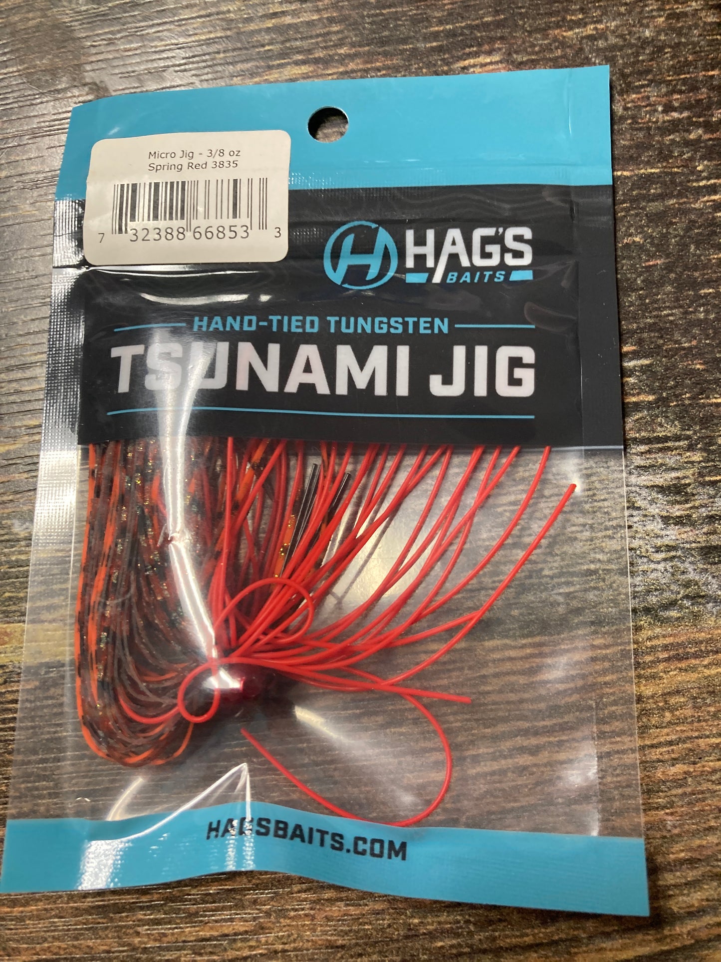 Hags Tsunami Micro Jig 3/8 oz Spring Red