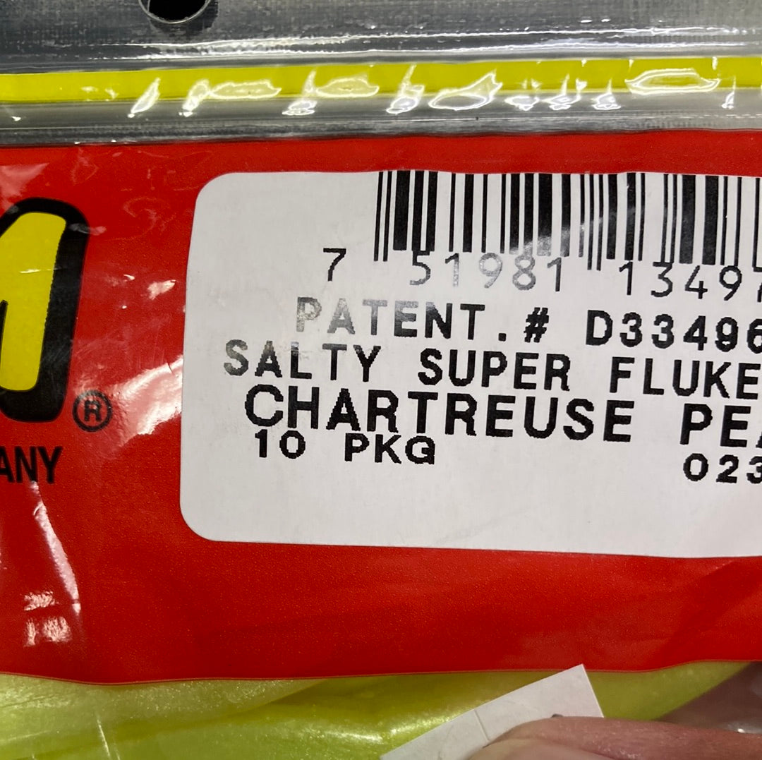 Zoom Super Fluke - Chartreuse Pearl