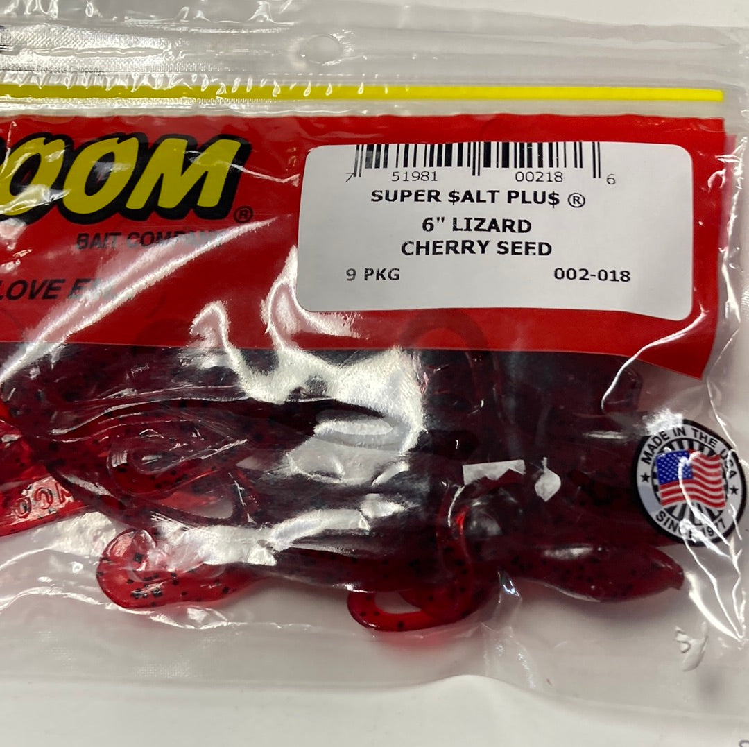 Zoom 6” Lizard - Cherry Seed
