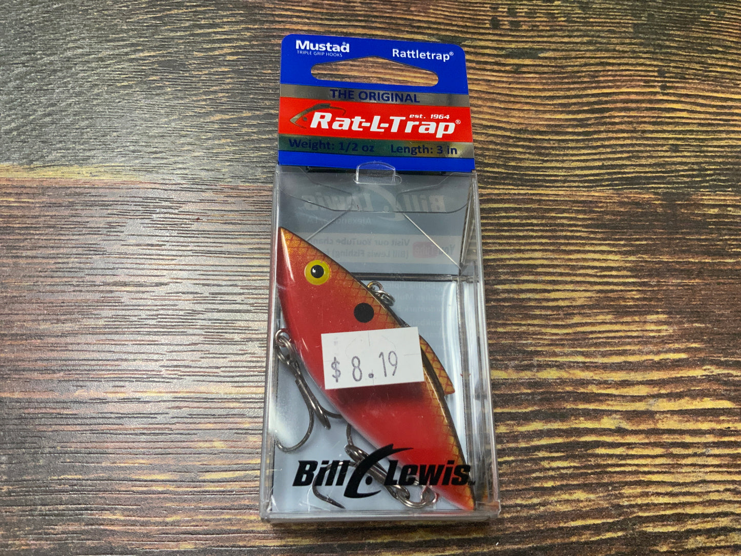 Bill Lewis Rat L Trap 1/2 oz. Red Shad