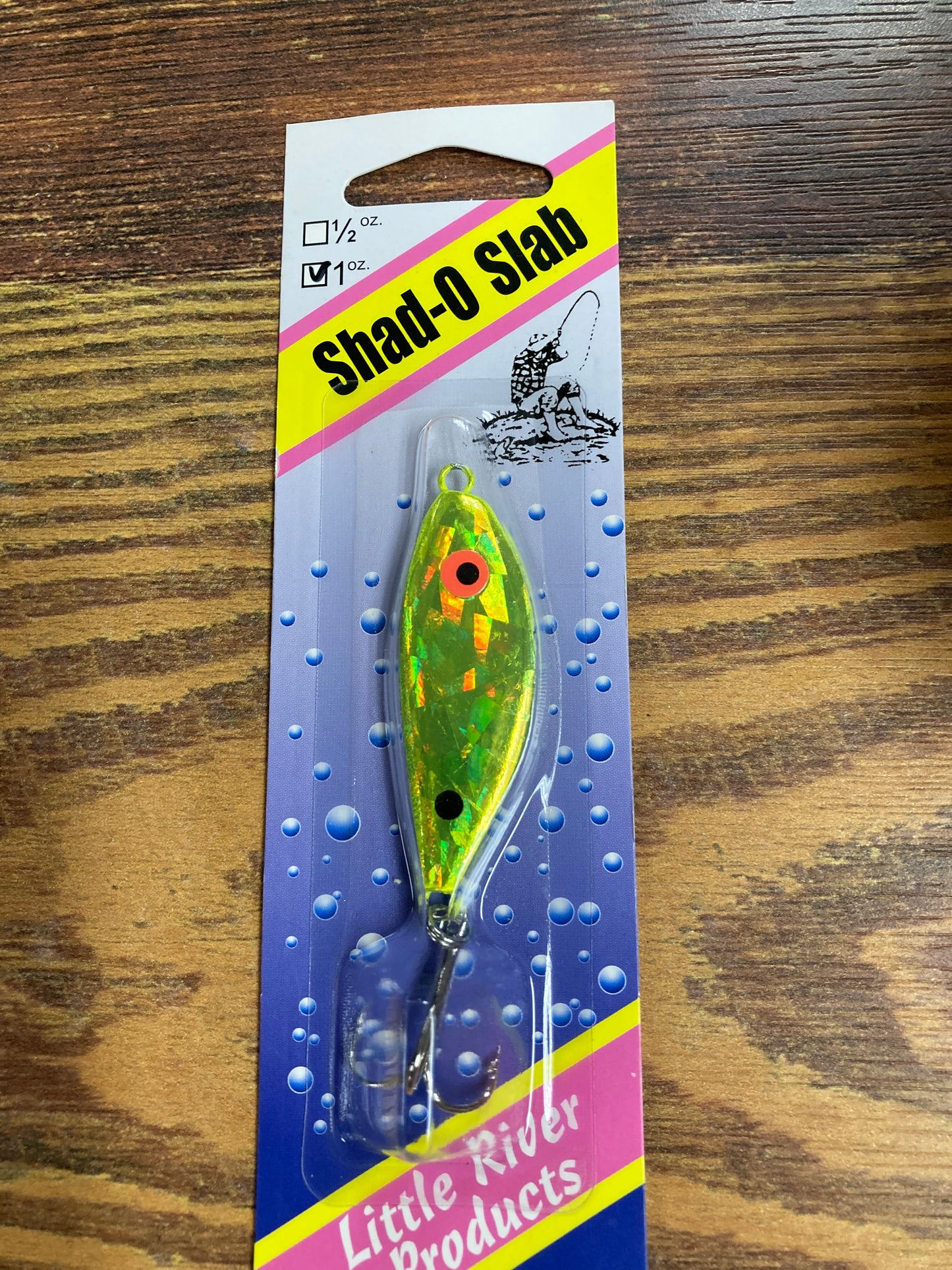 Shad O Slab 1 oz. Chartreuse Prizm