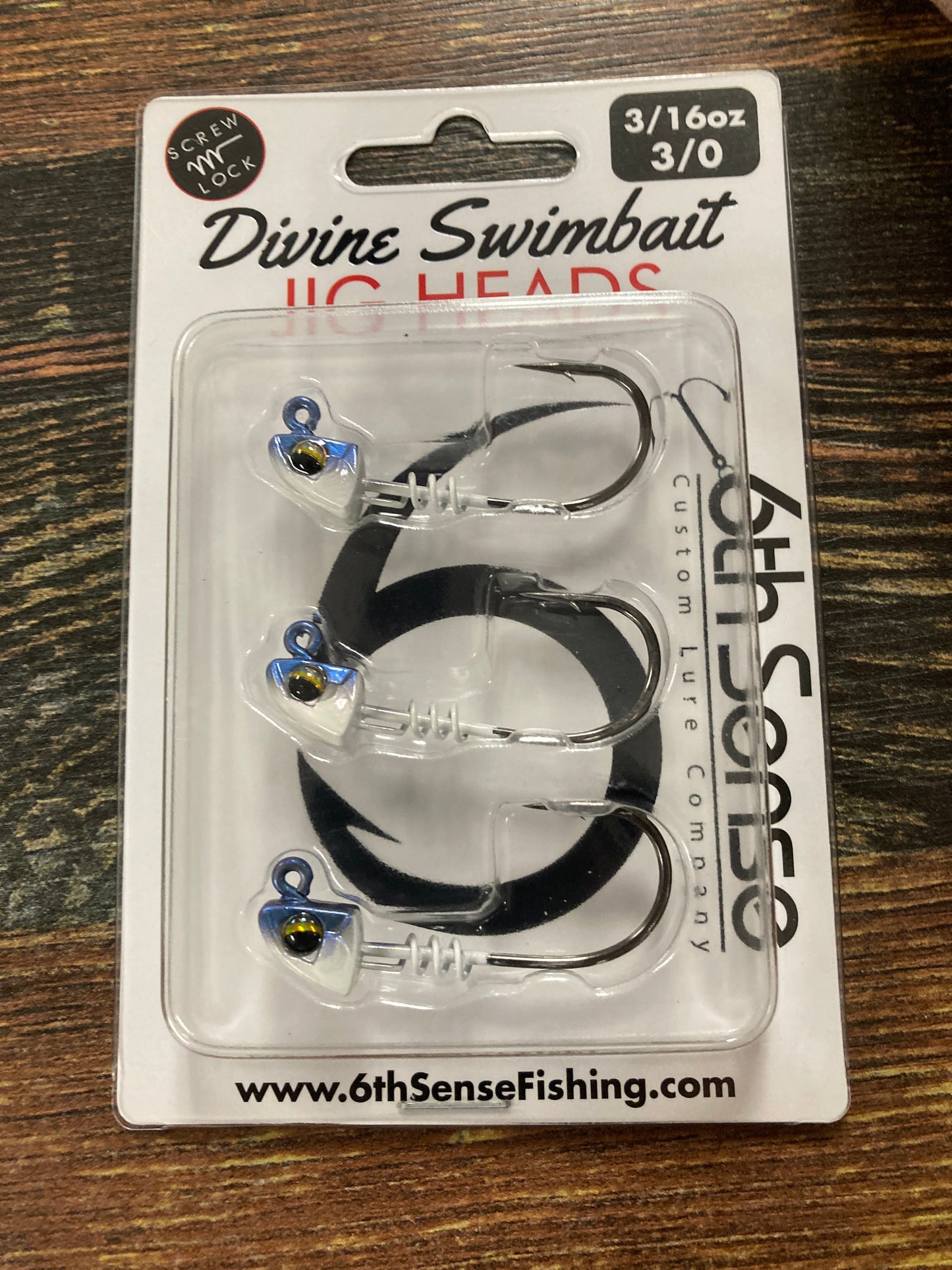 6th Sense Divine Swimbait Jig Heads 3/16 oz. 3/0 Baby Shad