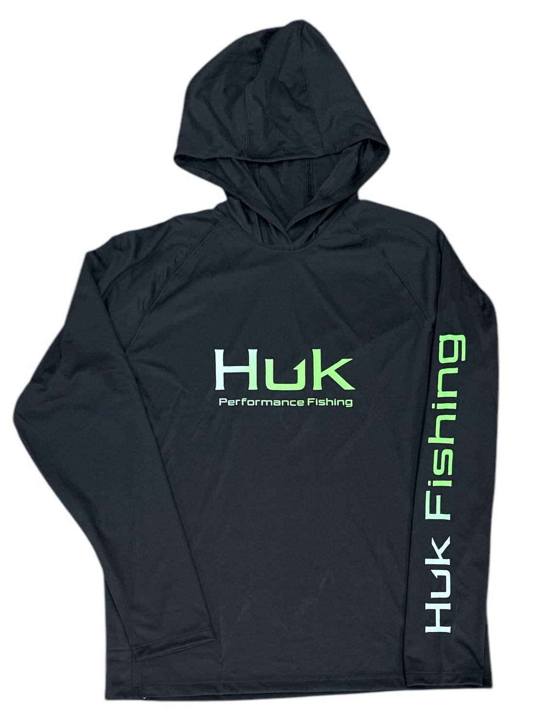 HUK Pursuit LS Hoodie Black Medium