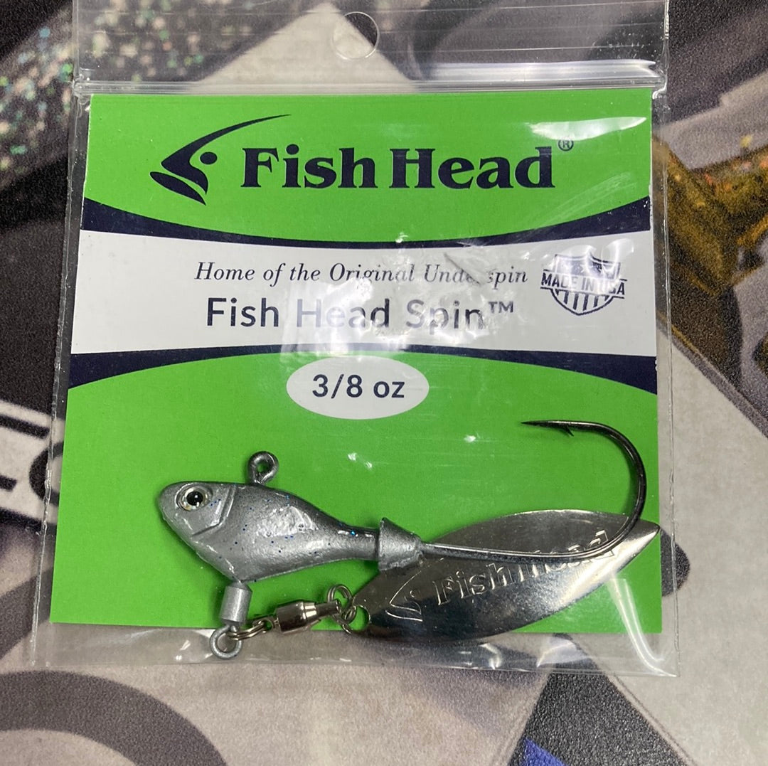 fish head lure logo Fish Head Spin 3/8 oz. Smokin Shad – Lake Fork Resort