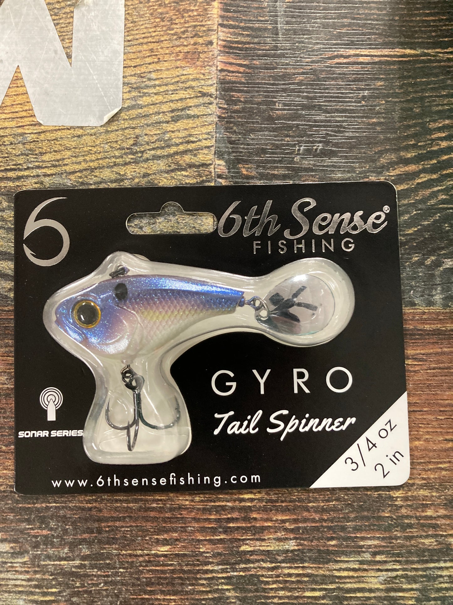 6th Sense Gyro Tail Spinner 3/4 oz. 2" Shad Scales