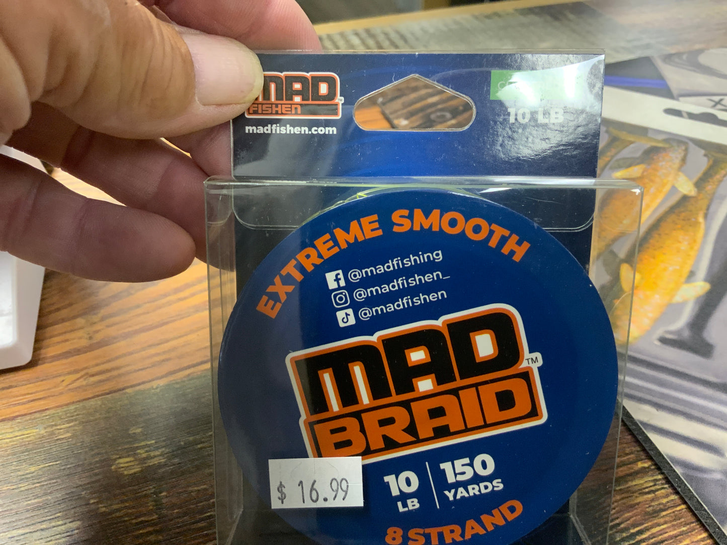 Mad Braid 8 Strand. 10 lb. 150 yds