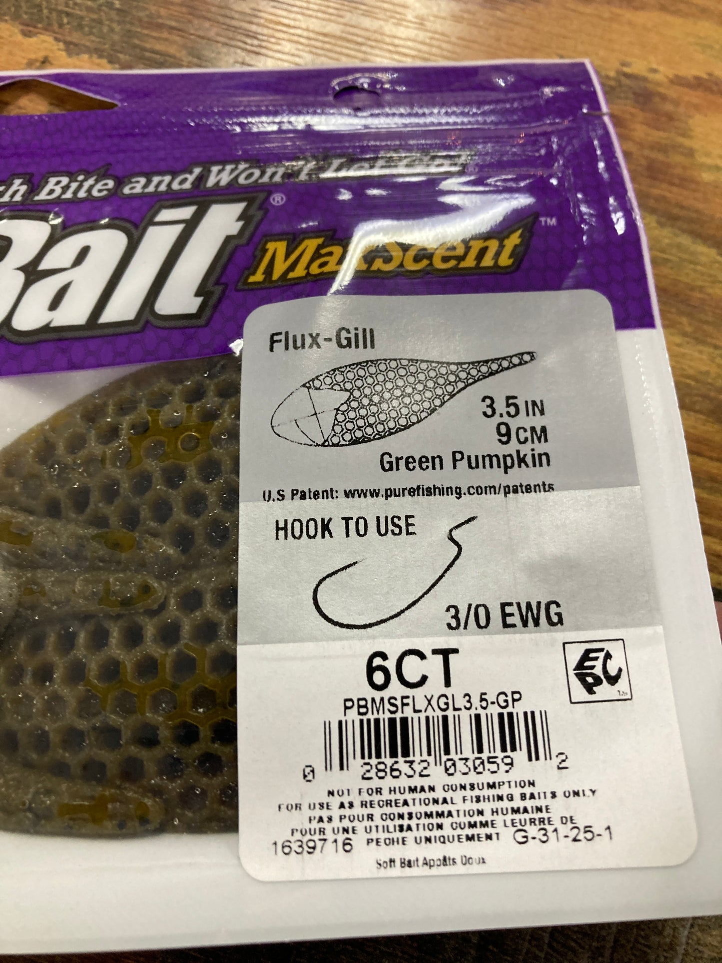 Berkley Flux Gill 3.5 Green Pumpkin