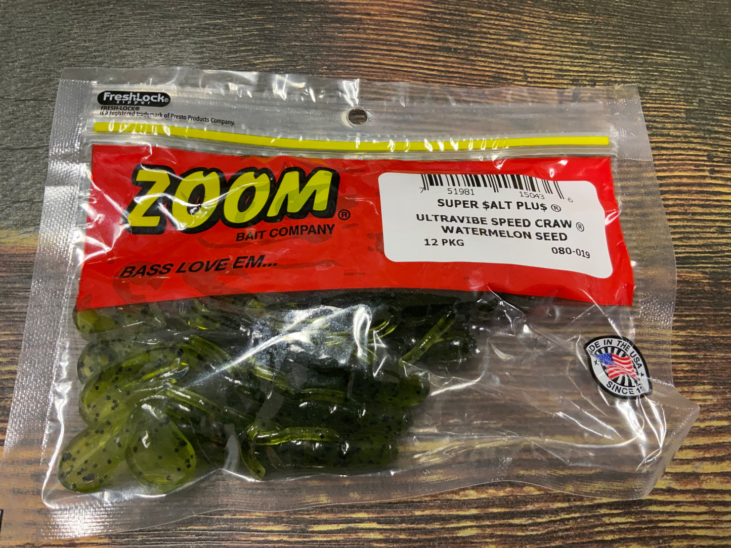 Zoom UV Speed Craw 3.5" Watermelon Seed