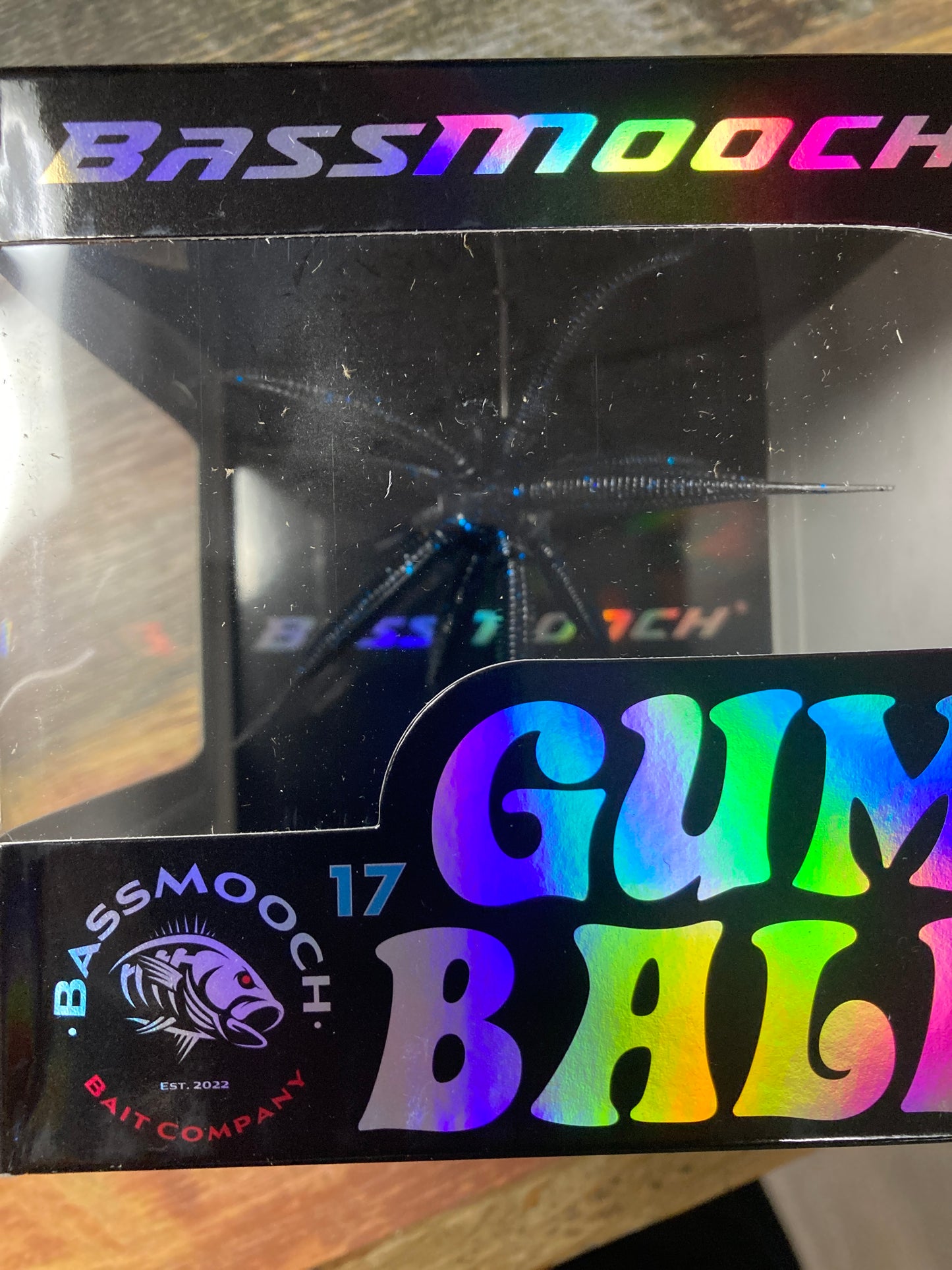 Bassmooch Gumball 17mm Black n Blue
