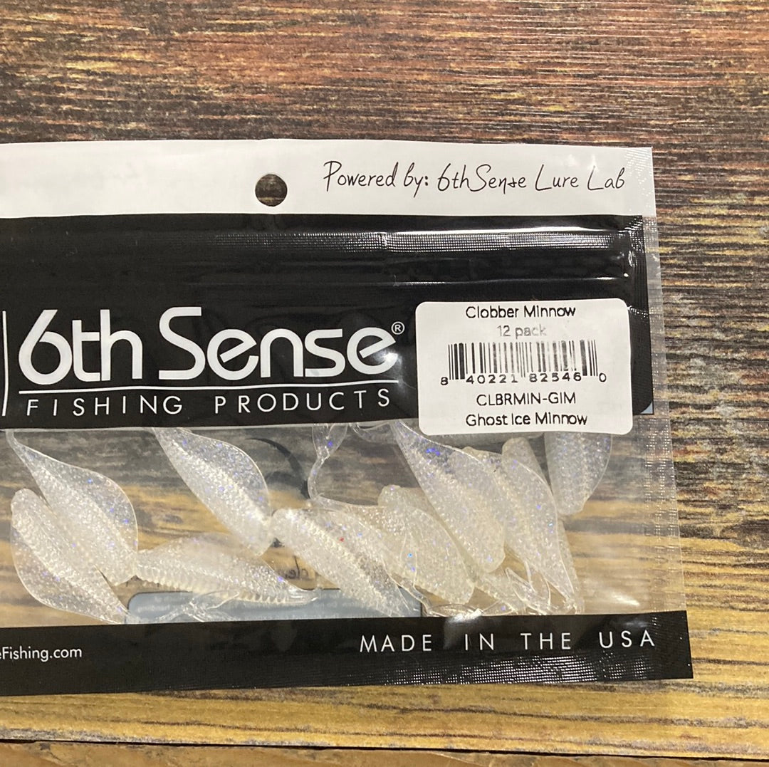 6th Sense Clobber Minnow - Ghost Ice Minnow