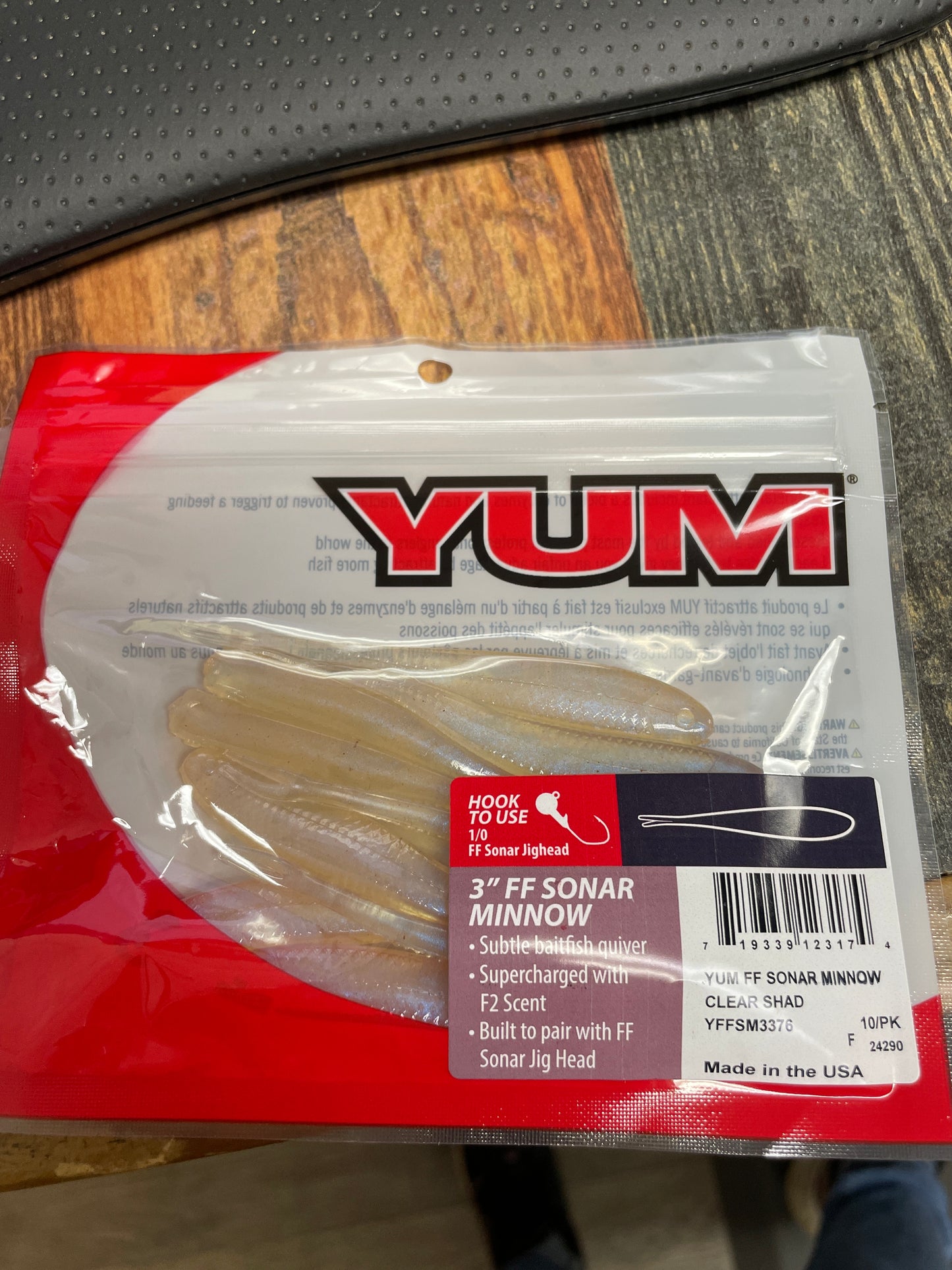 Yum Sonar Minnow 3" Clear Shad