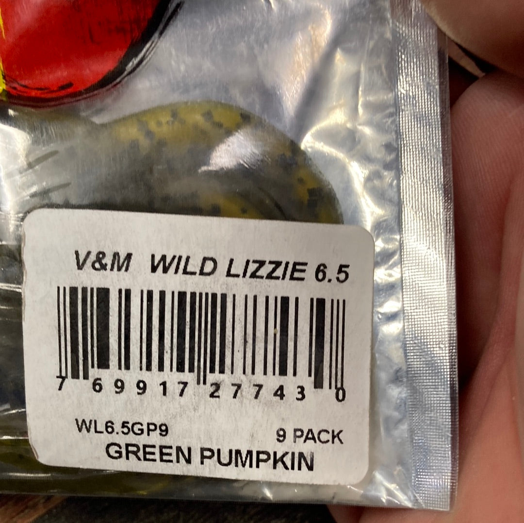V&M Wild Lizzie 6.5" Green Pumpkin