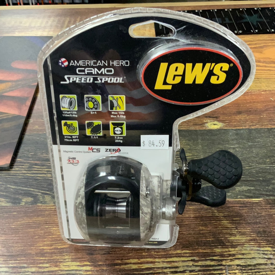 Lews American Hero Camo Speed Spool - 7.1:1