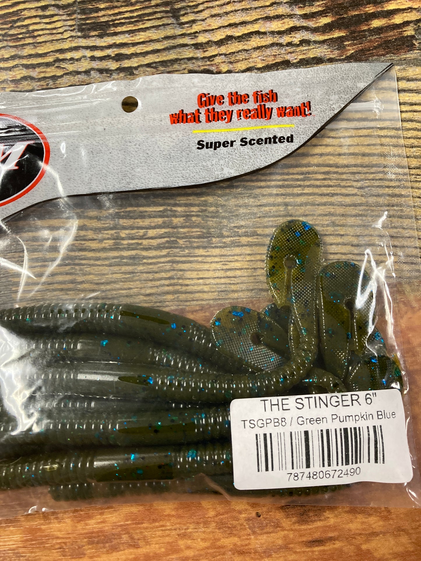 V&M The Stinger 6” Green Pumpkin Blue
