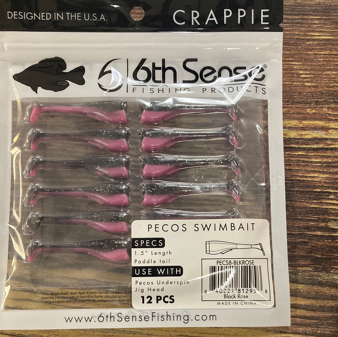 Pecos Swimbaits - Black Rose Swimbait Pecos Swimbaits - Black Rose Swimbait