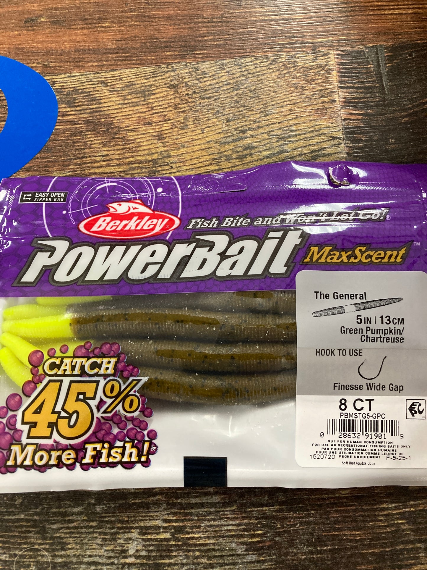 Berkley The General - Green Pumpkin Chart