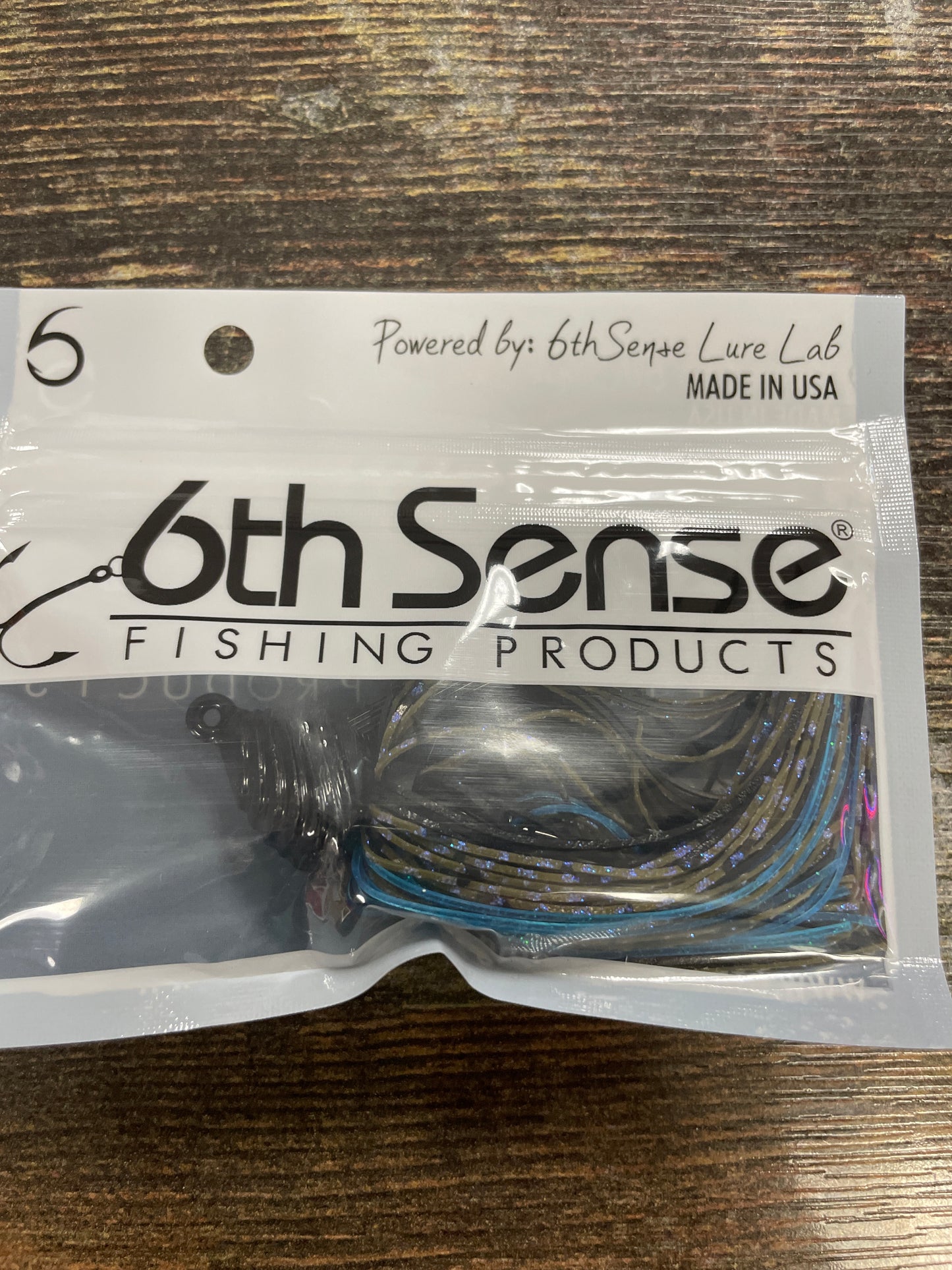 6th Sense Divine Scrape Grass Jig 1 oz. Dark Okeechobee Craw