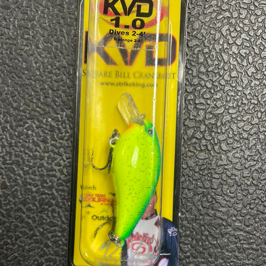 Strike King KVD 1.0 Dives 2-4’ Chart/Blk Splatterback