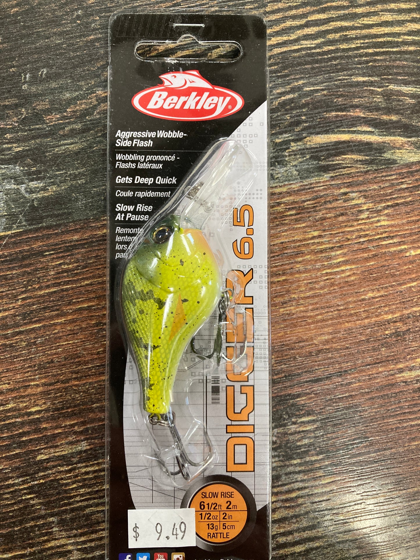 Berkley Digger 6.5 Yellow Perch