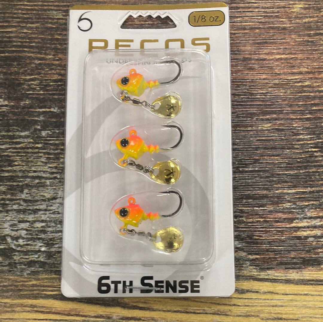 6th Sense Pecos Jig Heads 1/8 oz. Pro Chicken