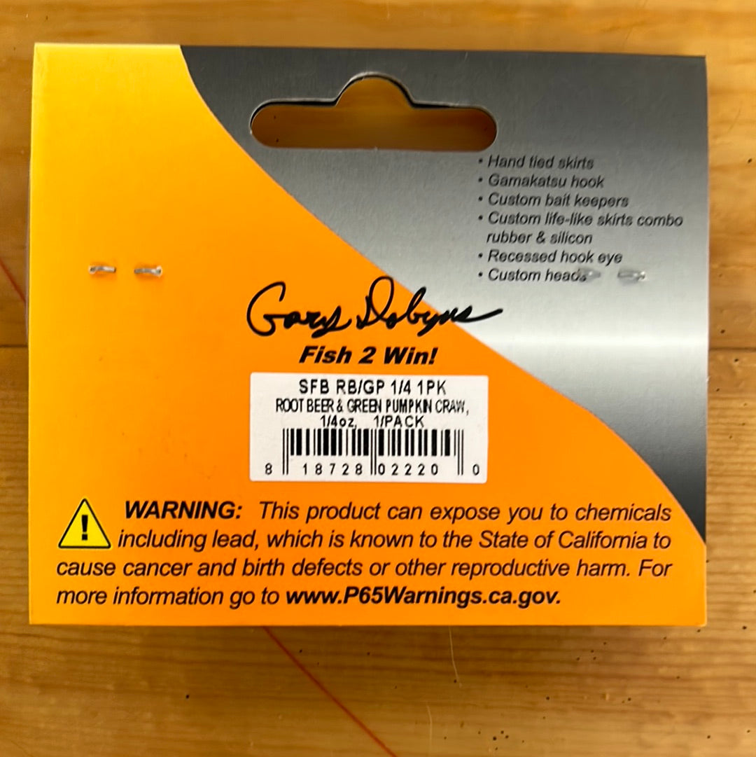 Dobyns Football Jig 1/4 oz. Rootbeer/Green Pumpkin Craw