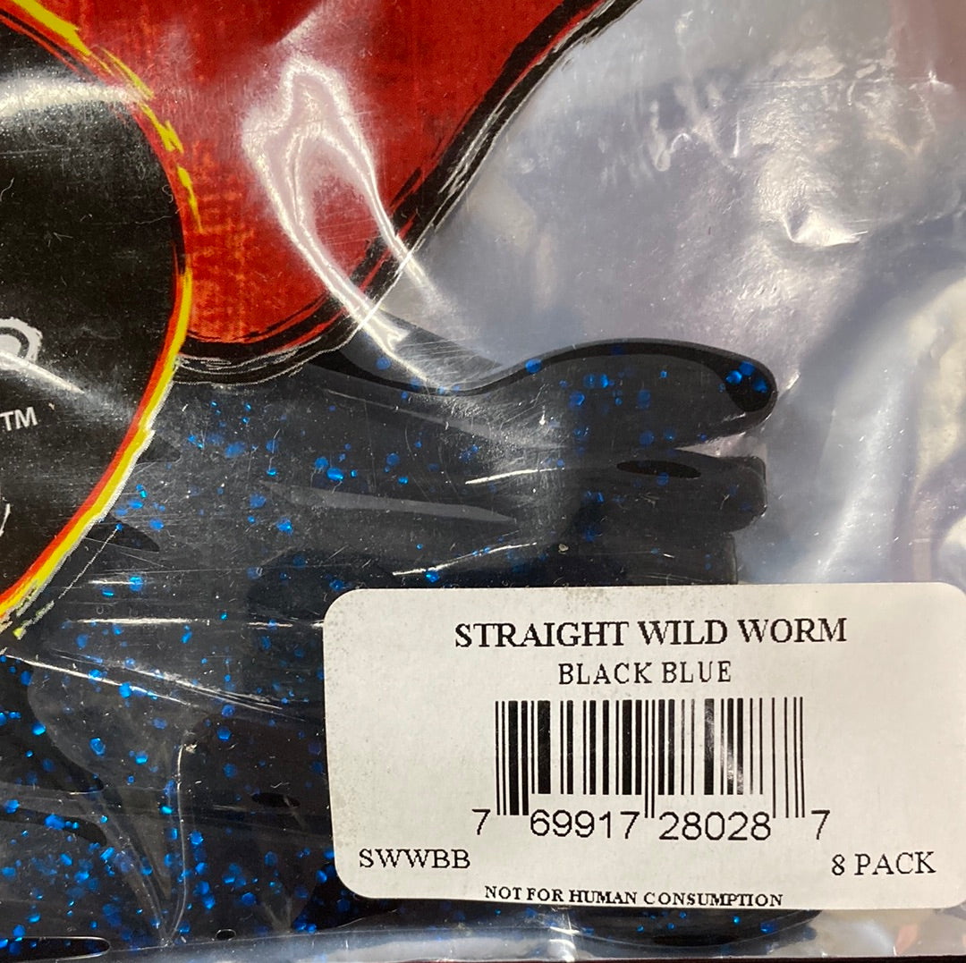 V&M Straight Wild Worm - Black Blue
