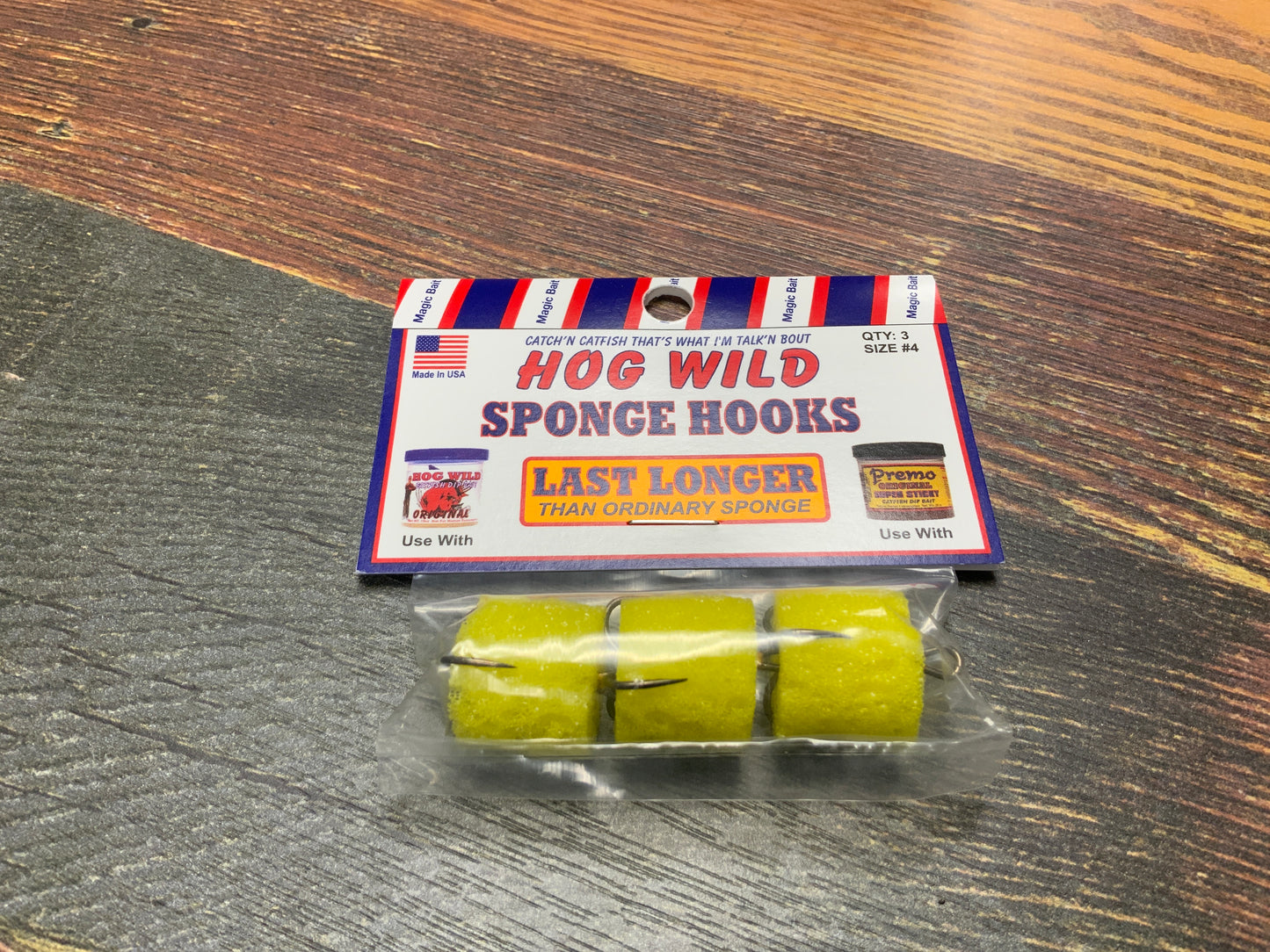 Hog Wild #4 Sponge Treble Hook Wild Magic Bait