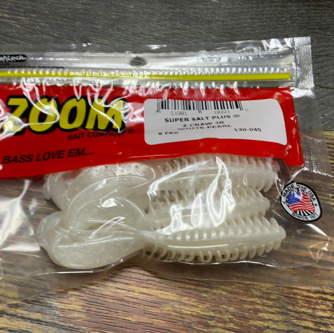Zoom Z Craw Jr. - White Pearl