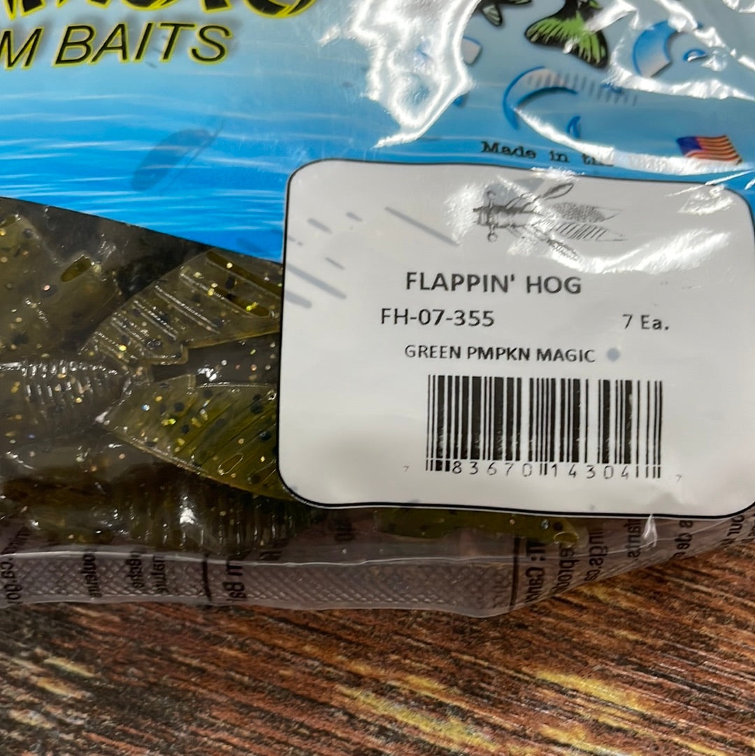 Yamamoto Flappin Hog Green Pumpkin Magic