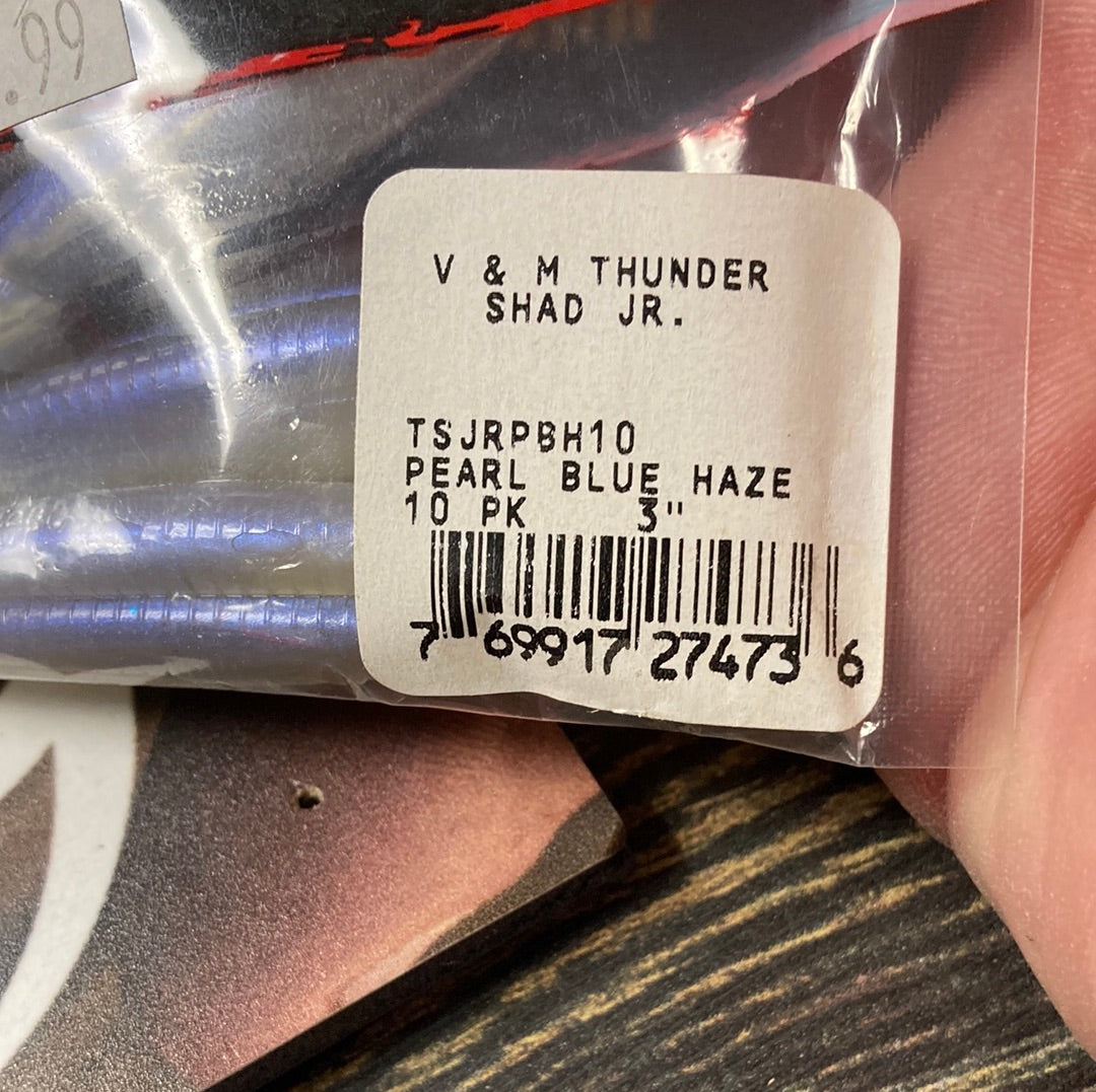 V&M Thunder Shad Jr - Pearl Blue Haze