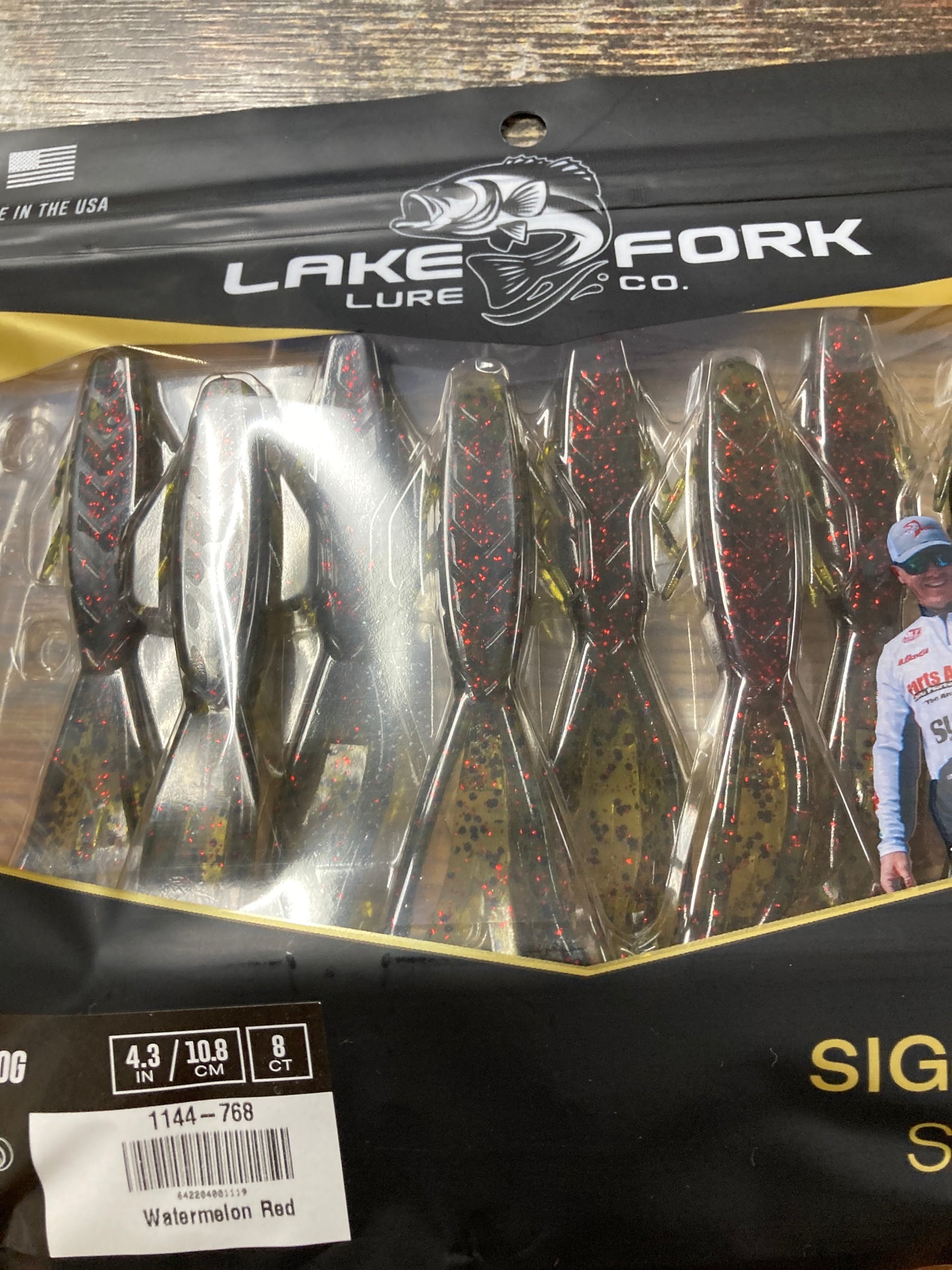 Lake Fork Lures Pro Hog Watermelon Red