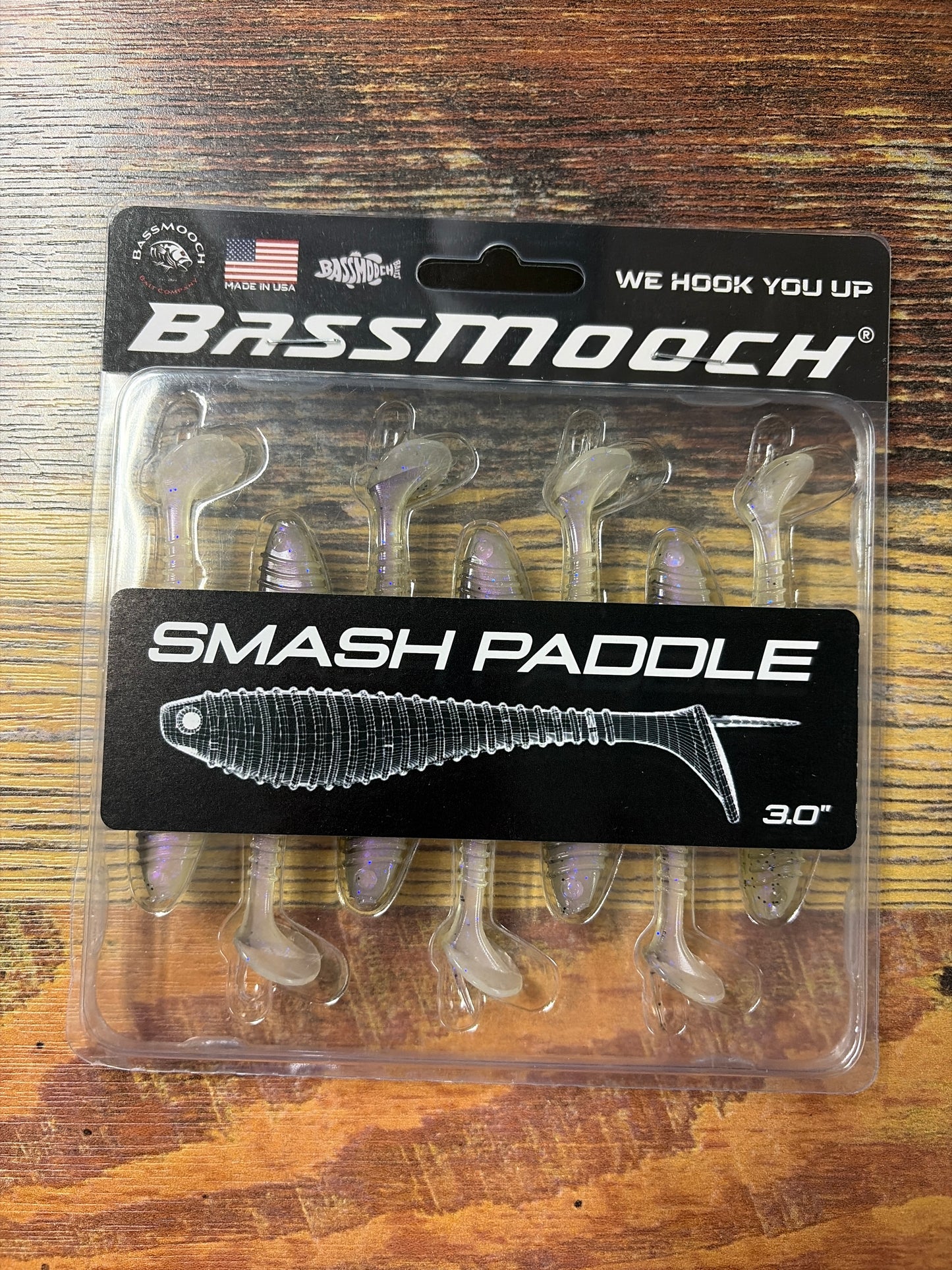 Bassmooch Smash Paddle 3” Electric Shad