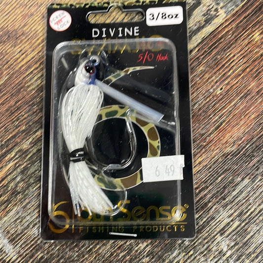 6th Sense Divine Swim Jig 3/8 oz. 5/0 White Ice