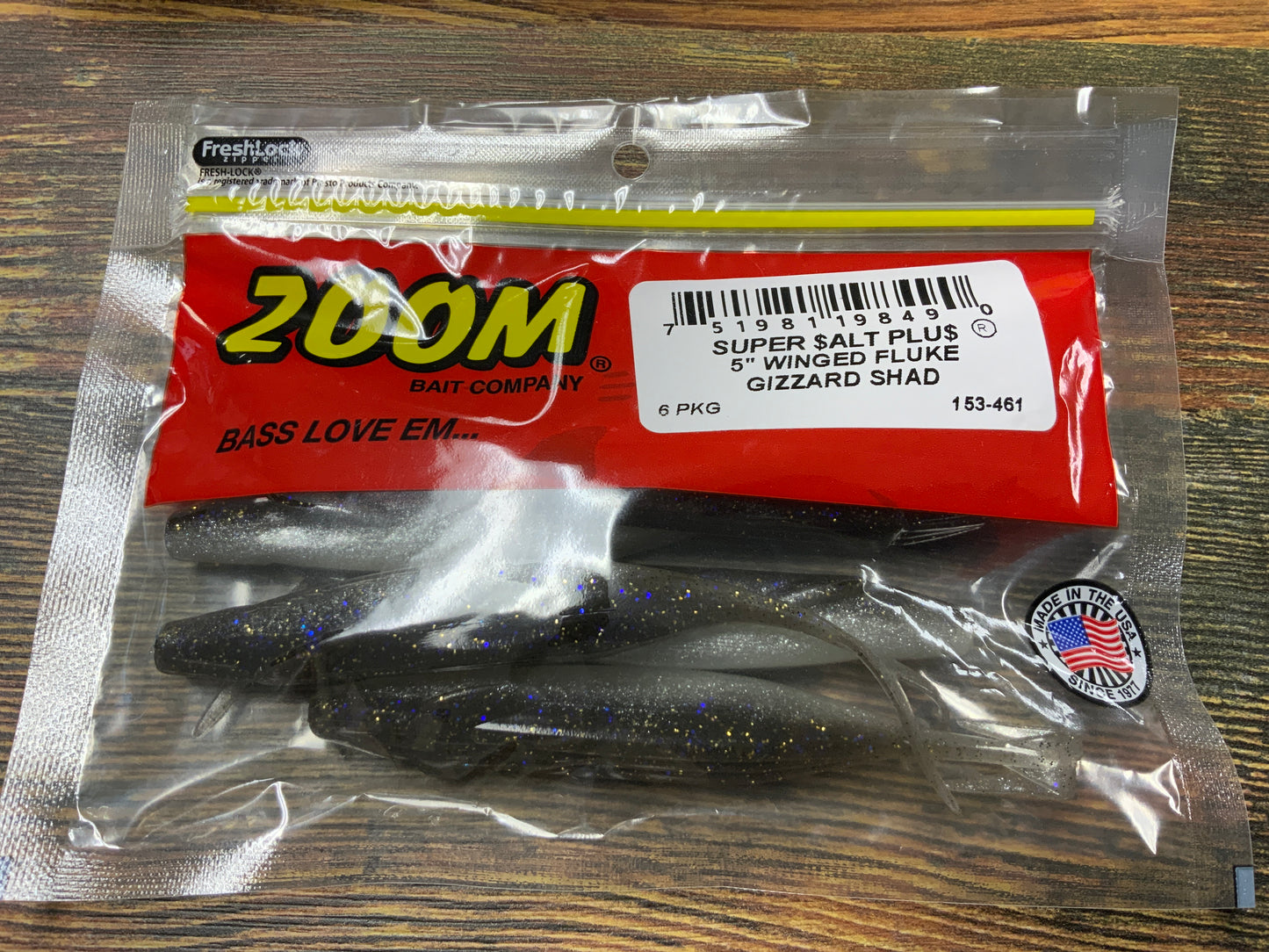 Zoom Winged Fluke 5" Gizzard Shad