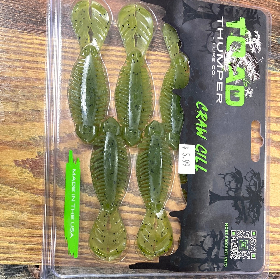 Toad Thumper Craw Gill - Watermelon Blk Flk