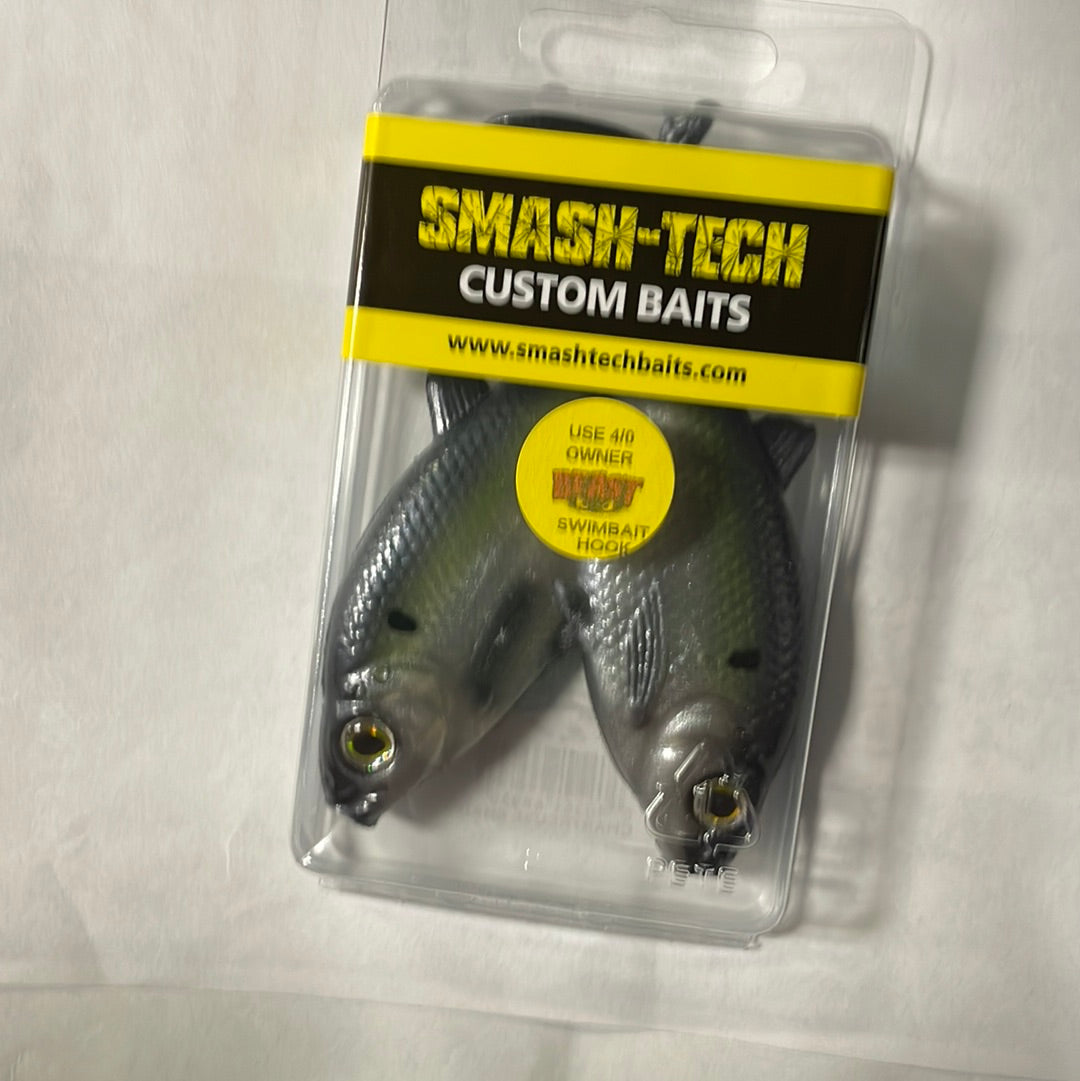Smash Tech Swimbait 4" Chartreuse Shad