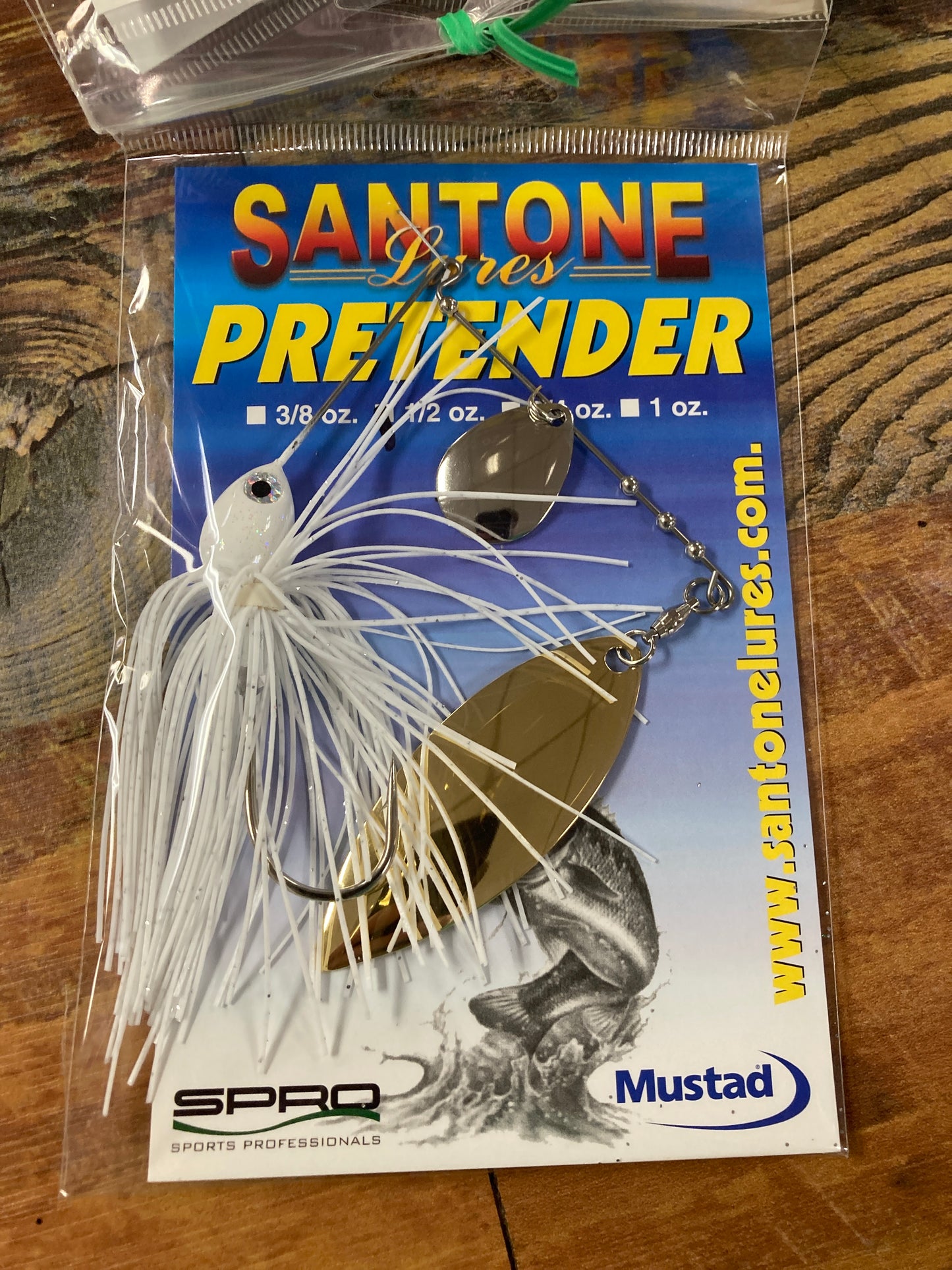 Santone Pretender 1/2 oz. White/Gold Blade