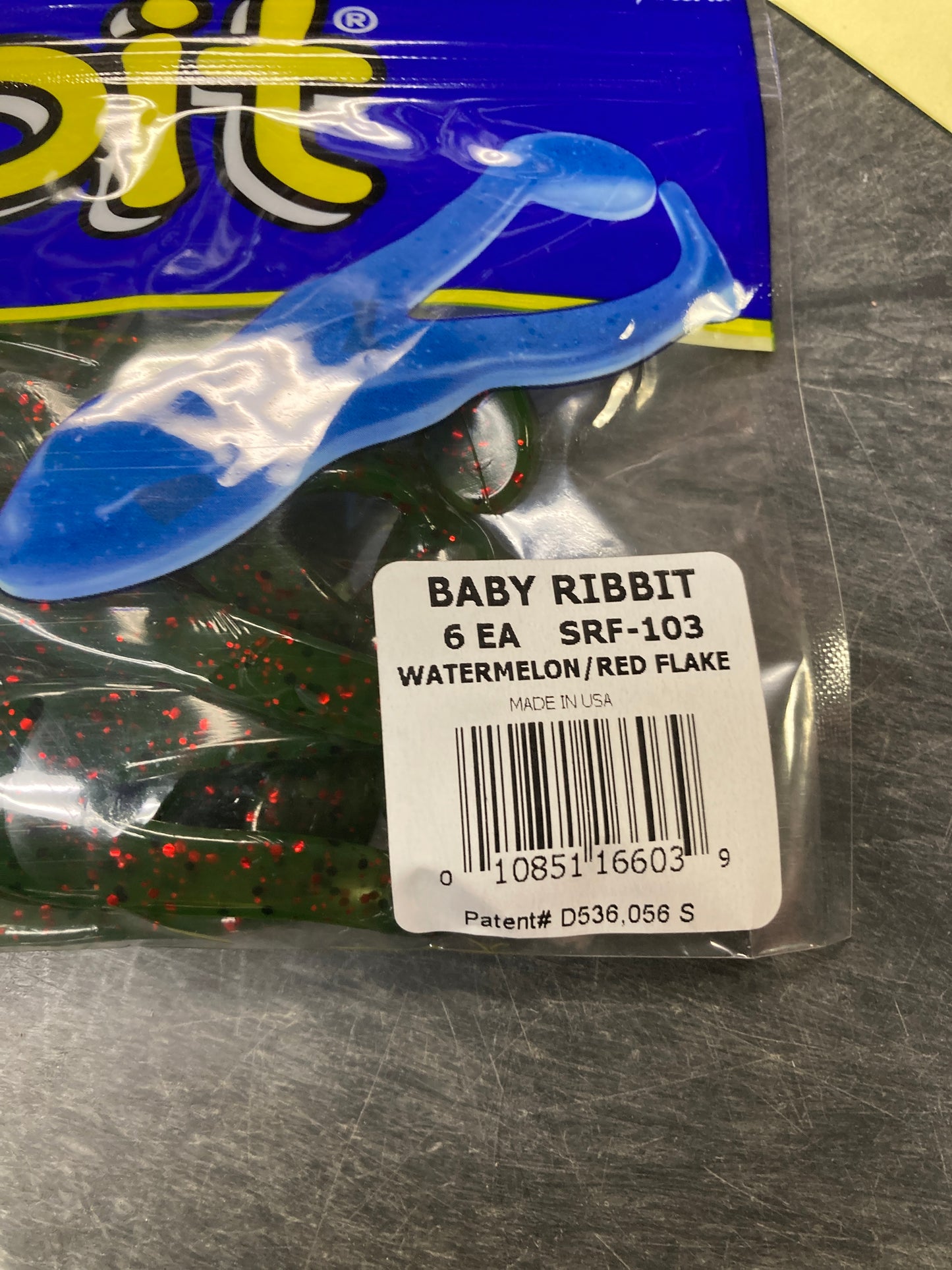 Ribbit Baby Ribbit Frog 3" Watermelon / Red Flake
