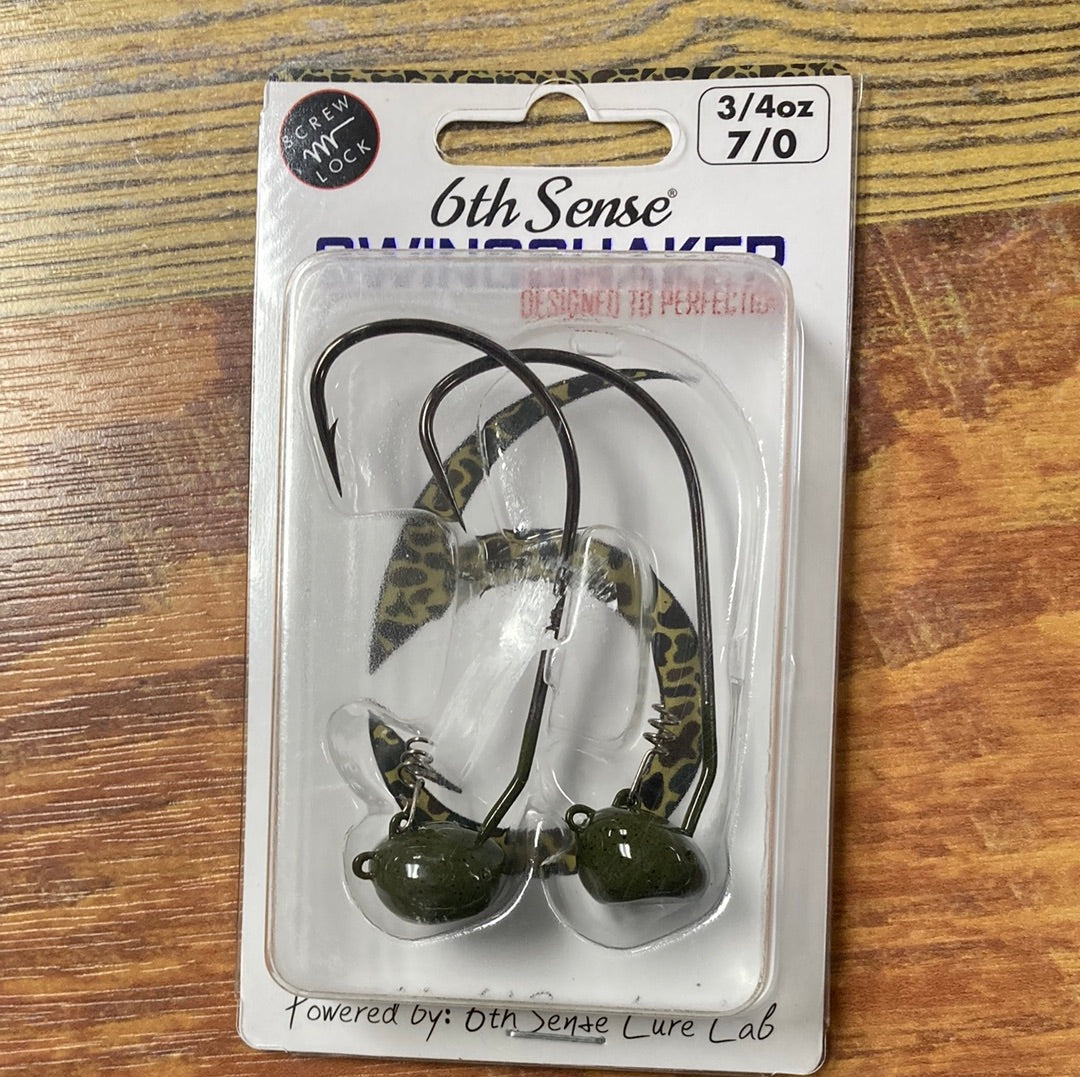 6th Sense Swing Shaker 3/4 oz. 7/0 Green Pumpkin