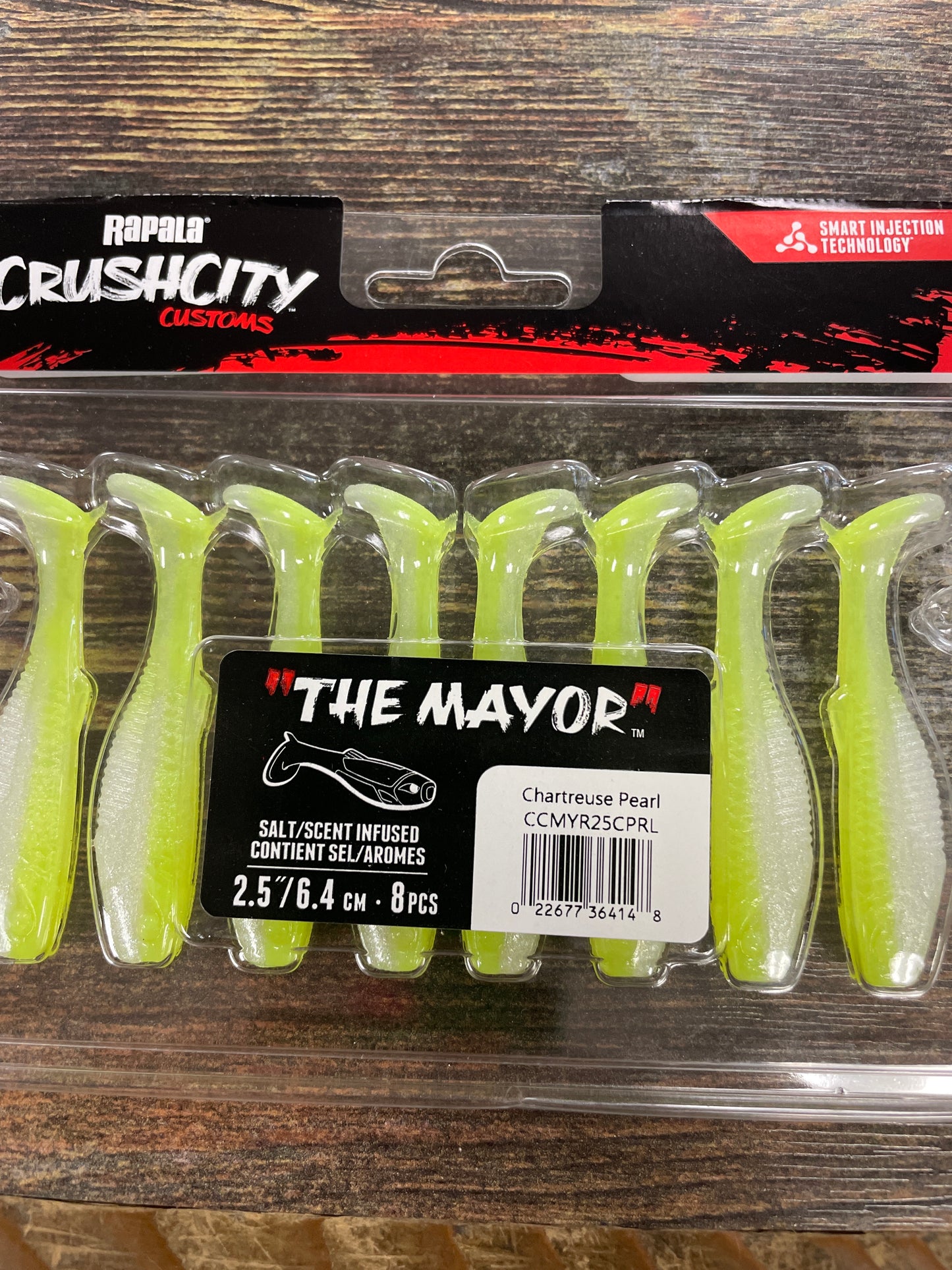 Rapala Crushcity The Mayor 2.5" Chartreuse Pearl