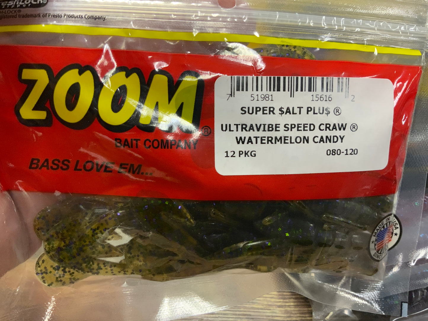 Zoom U-V Speed Craw - Watermelon Candy