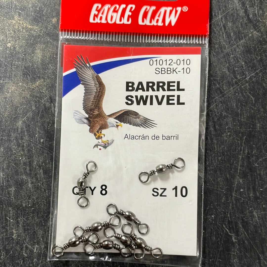 Eagle Claw Barrel Swivel Sz 10
