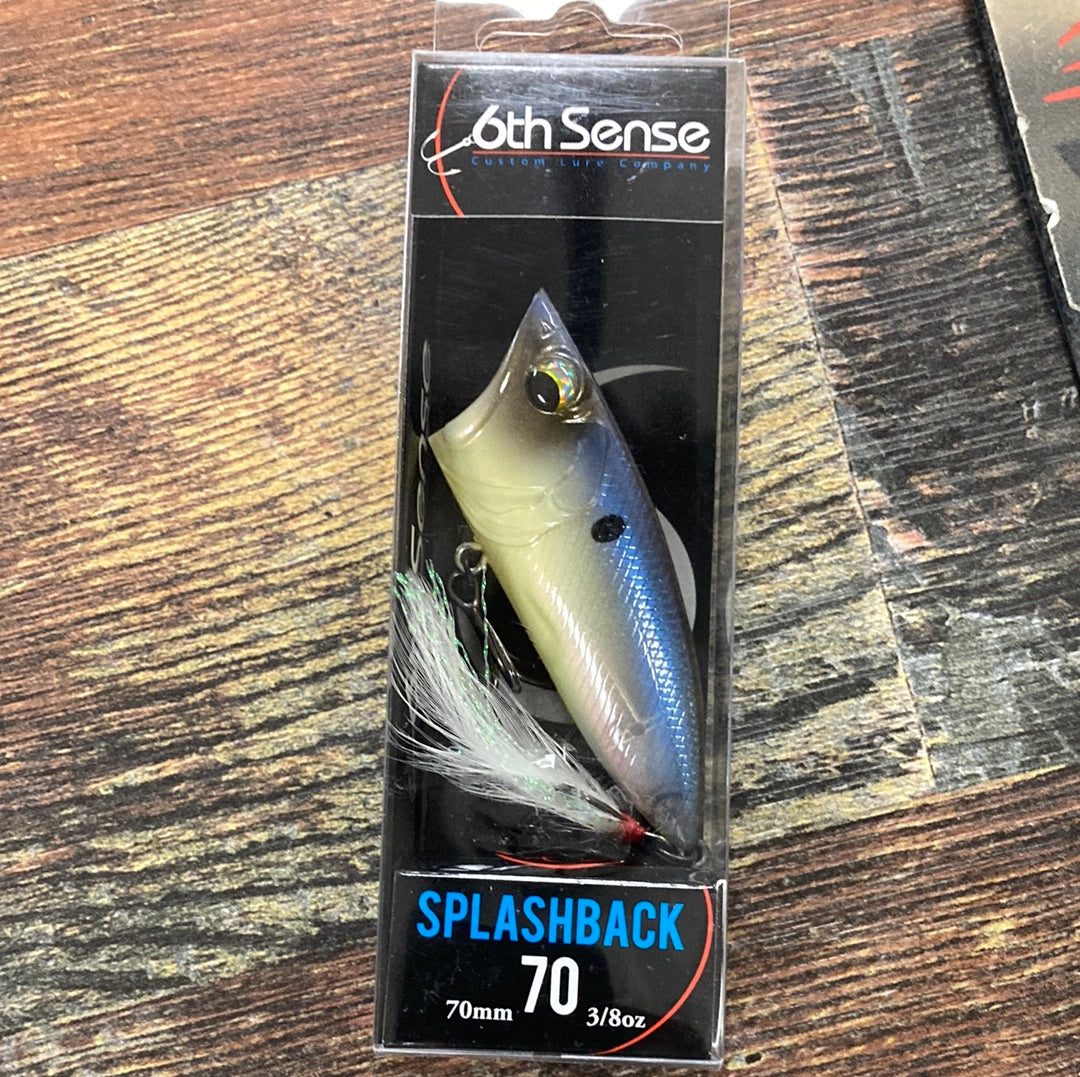 6th Sense Splashback 70 - 3/8 oz. Ghost Bone Minnow