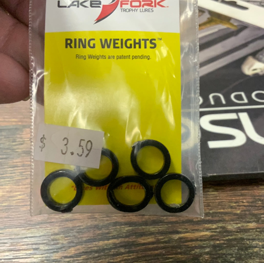 Lake Fork Ring Weights - Black