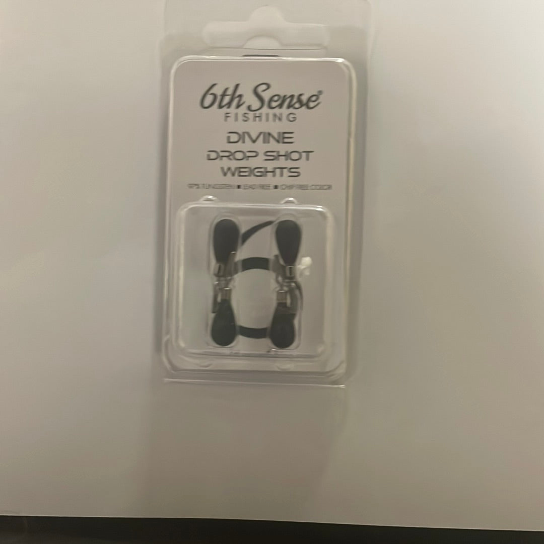 6th Sense Divine Drop Shot Weight 1/8 oz. Tung Black