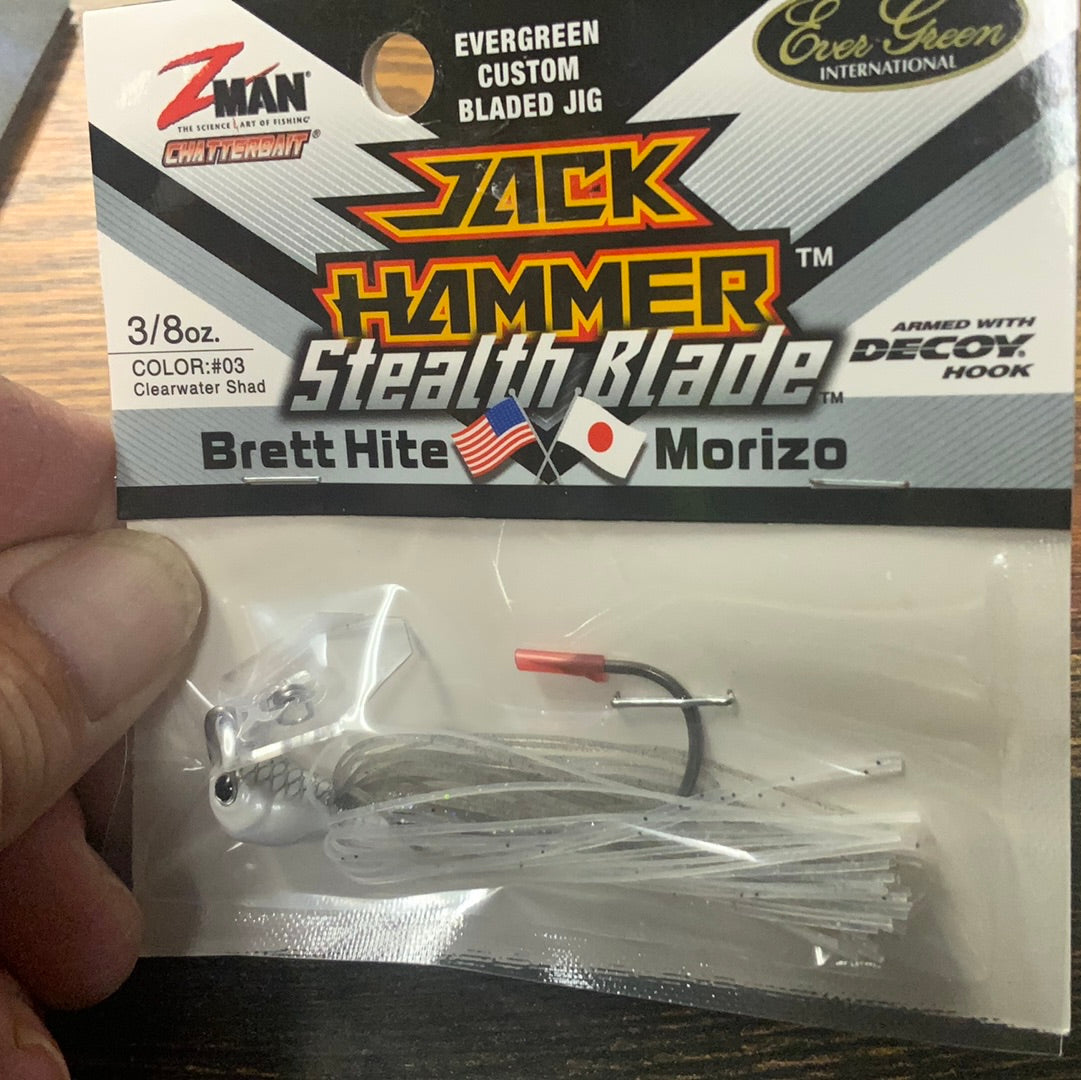 Z Man Jack Hammer Stealth Blade 3/8 oz. Clearwater Shad