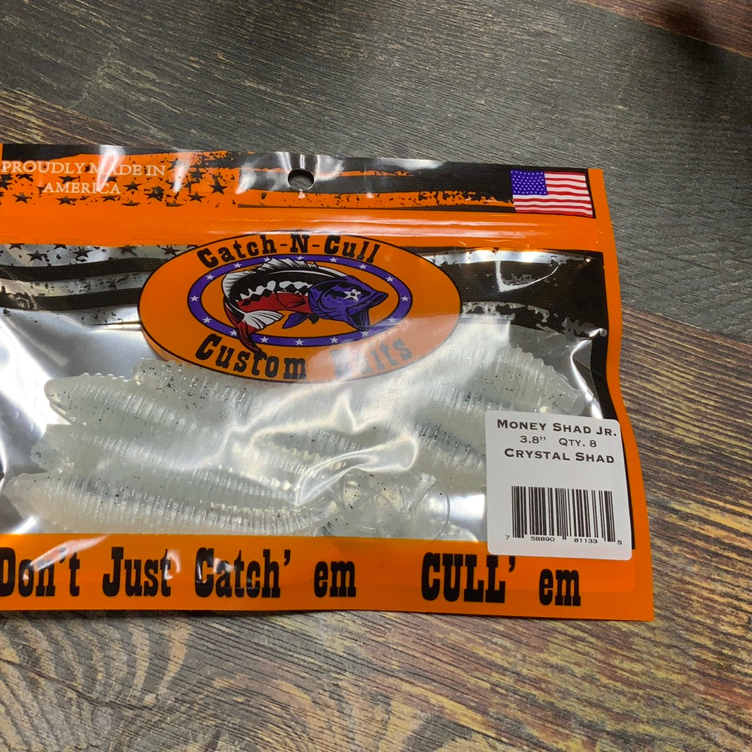 Catch-N-Cull Money Shad Jr. 3.8" Crystal Shad